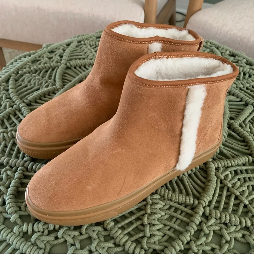 NWT‎ Soludos Chalet Cozy Bootie Faux Fur Ankle Boots Size 6